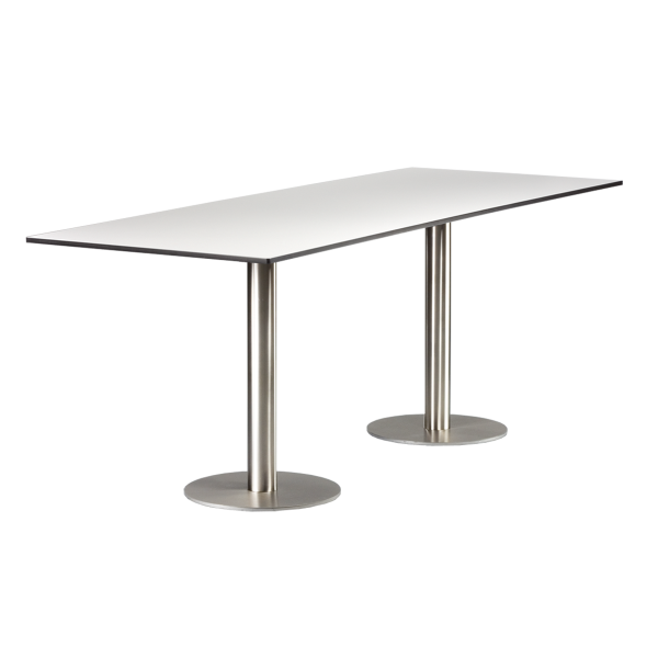 dieeventausstatter Sitztisch Modern Platte outdoor weiss
