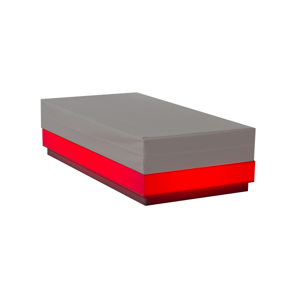 dieeventausstatter LED-Lounge RGB Rechteck rot