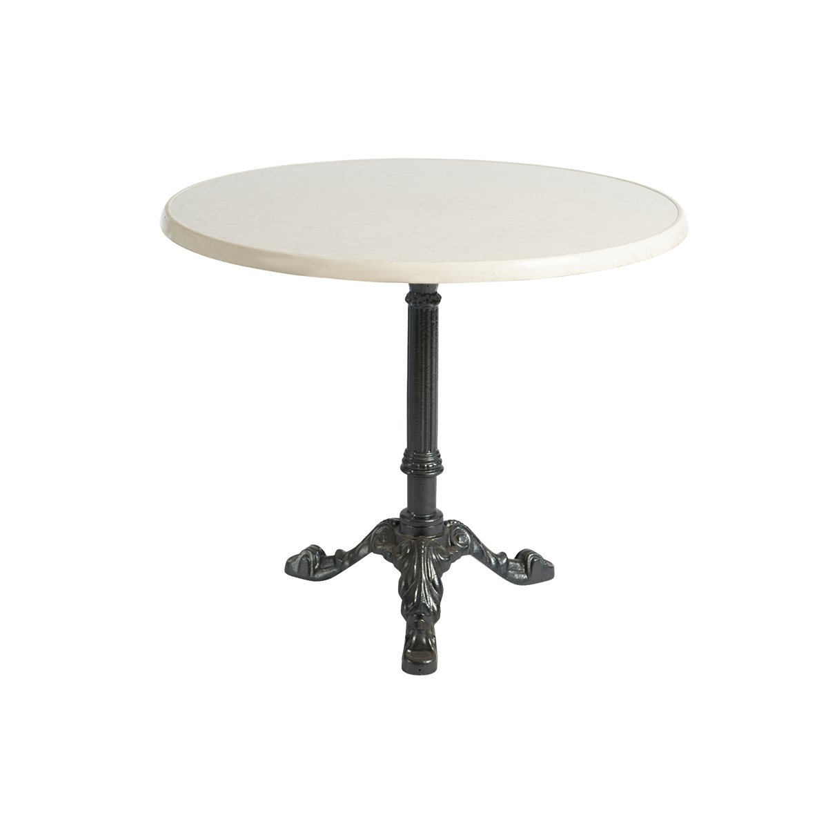 dieeventausstatter Sitztisch Classic Platte marmordekor rund