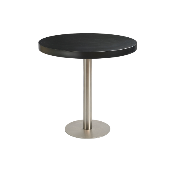 dieeventausstatter Sitztisch Modern Platte schwarz rund