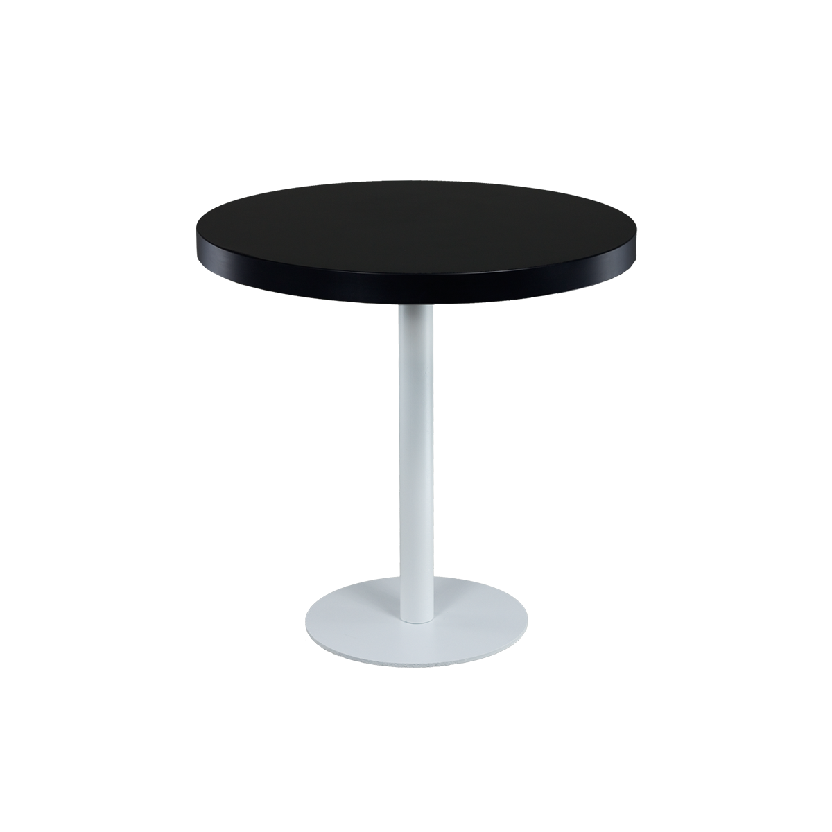 dieeventausstatter Sitztisch Modern black&white Platte schwarz rund