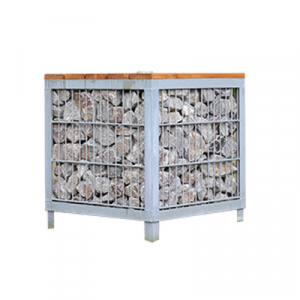 Fahnenmastständer Gabione