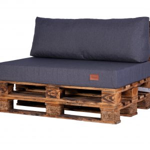 Palettenloungesessel mit Rückenlehne