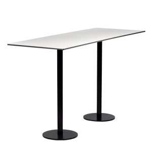 Stehtisch "Edition black" Outdoor weiß, 70x180 cm