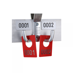 Garderobenmarken, Kunststoff rot