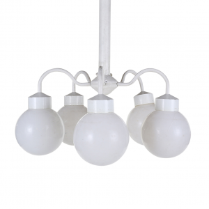 Hängeleuchter Terzio mit 5 Kunststoffkugeln