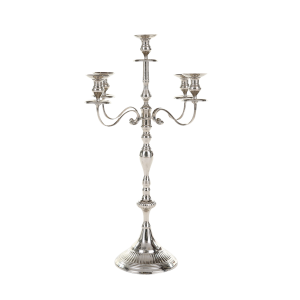 Kerzenleuchter Silber 5-flammig