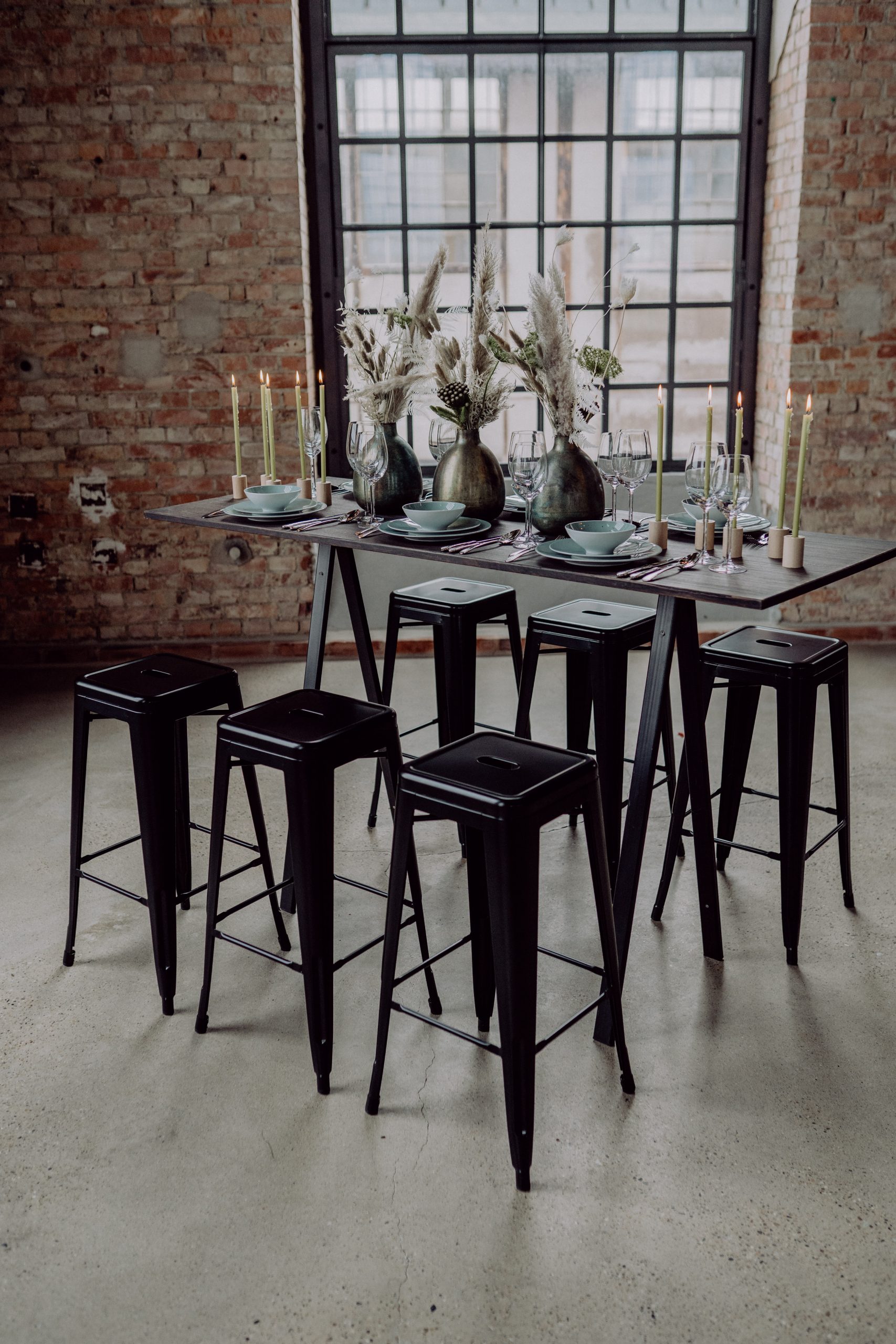 Stehtisch Ampere "Edition black" Industrieholz – Bild 3