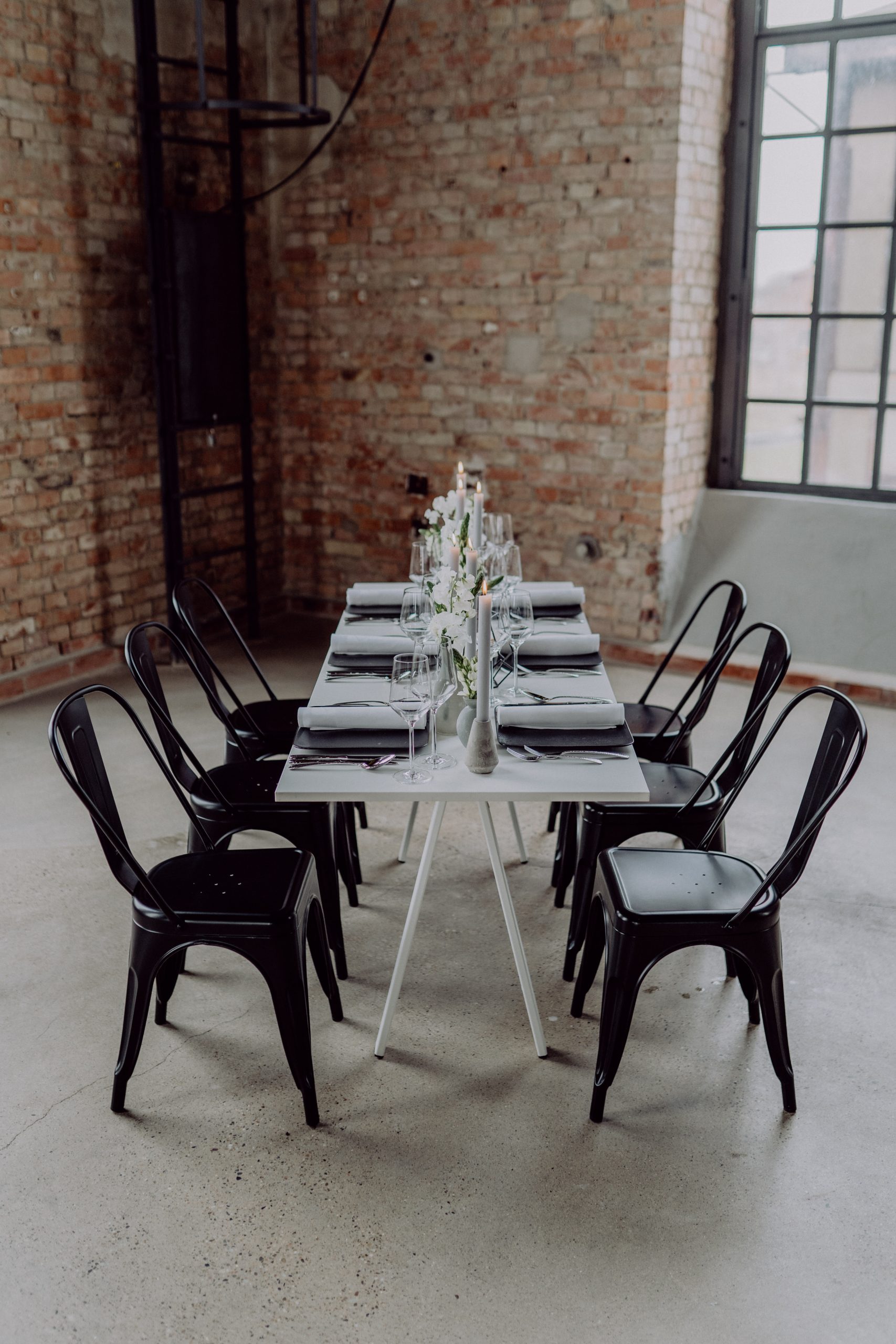 Sitztisch Ampere "Edition white" Outdoor weiß, 70x180cm – Bild 3