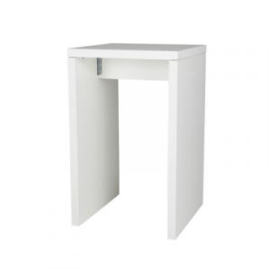 Brückenstehtisch weiß, 70x70 cm