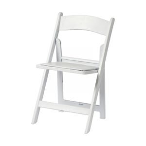 Klappstuhl Kunststoff weiß
