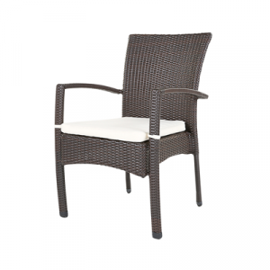 Polyrattanstuhl Cappuccino