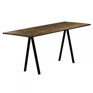 Sitztisch Ampere "Edition black" Industrieholz, 70x180 cm