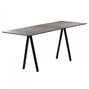 Sitztisch Ampere "Edition black" Outdoor Beton, 70x180cm
