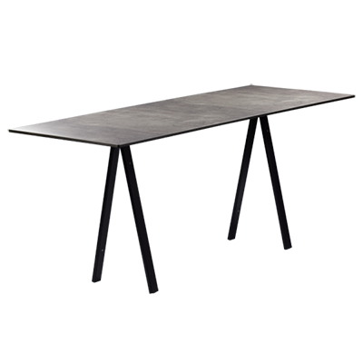 Sitztisch Ampere "Edition black" Outdoor Beton, 70x180cm