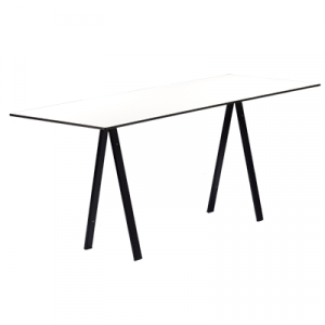 Sitztisch Ampere "Edition black" Outdoor weiß, 70x180cm