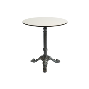 Sitztisch "Classic" Outdoor weiß, rund