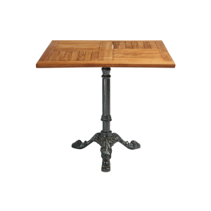 Sitztisch "Classic" Teakholz, eckig 80x80 cm