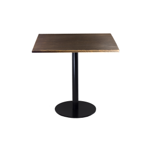 Sitztisch "Edition black" Industrieholz, 70x70 cm