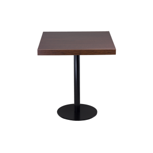 Sitztisch "Edition black" dunkelbraun, 70cm x 70cm