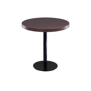 Sitztisch "Edition black" dunkelbraun, 75cmØ