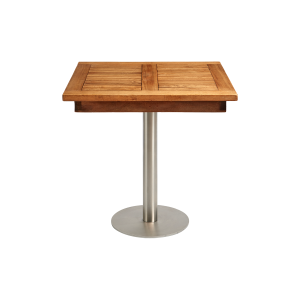 Sitztisch "Modern" Teakholz, 70cm x 70cm