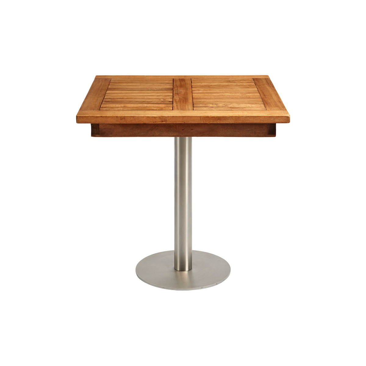 Sitztisch "Modern" Teakholz, eckig 70x70 cm