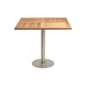 Sitztisch "Modern" Teakholz, eckig 80x80 cm