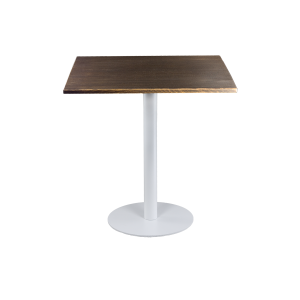 Sitztisch "Edition white" Industrieholz, 70x70 cm