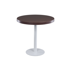 Sitztisch "Edition white" dunkelbraun, 75cmØ