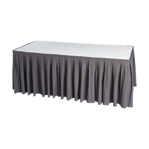 Skirting mit Kellerfalte grau