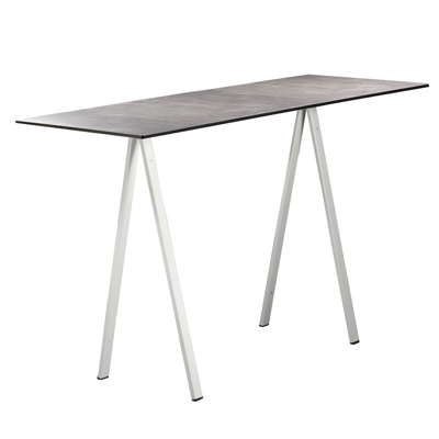Stehtisch Ampere "Edition white" Outdoor Beton, 70cm x 180cm