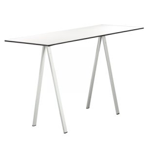 Stehtisch Ampere "Edition white" Outdoor weiß, 70cm x 180cm