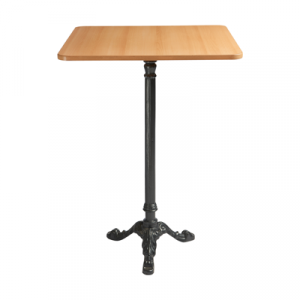 Stehtisch "Classic" Buche Natur, eckig 80x80 cm