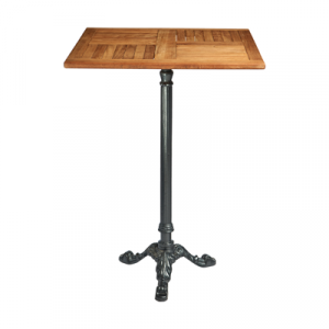 Stehtisch "Classic" Teakholz, eckig 80x80 cm