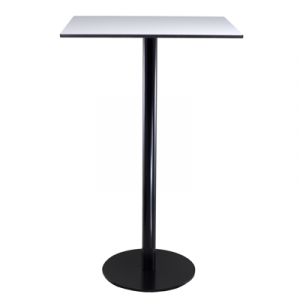 Stehtisch "Edition black" Outdoor weiß, eckig 70x70 cm