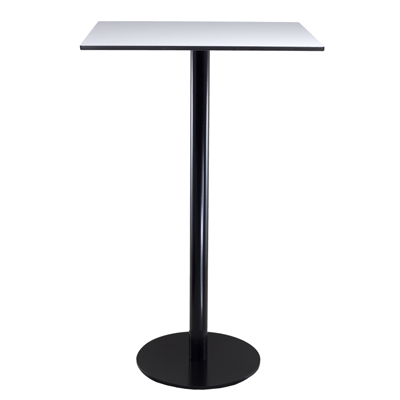 Stehtisch "Edition black" Outdoor weiß, 70cm x 70cm