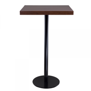 Stehtisch "Edition black" dunkelbraun, 70cm x 70cm