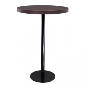 Stehtisch "Edition black" dunkelbraun 75cmØ
