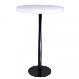 Stehtisch "Edition black" weiß, 75cmØ