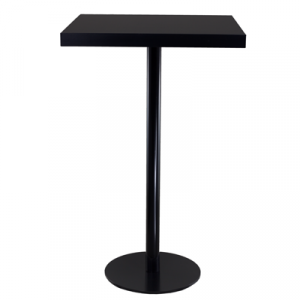 Stehtisch "Edition black" schwarz, eckig 70cm x 70cm