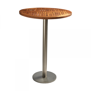 Stehtisch "Modern" Teakholz, rund 80 cm