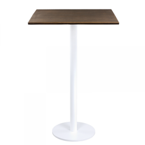 Stehtisch "Edition white" Industrieholz, 70cm x 70cm